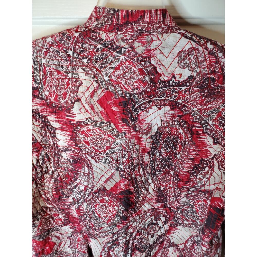 Chico's Open Style Quilted Jacket, Chico's Size 1 / Medium - Picture 4 of 5